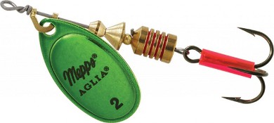 Блесна Mepps Aglia Platinum OR/Vert, №4
