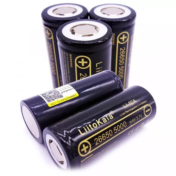 Аккумуляторная батарея LitoKala 26650 (3,7V, 5000mAh)