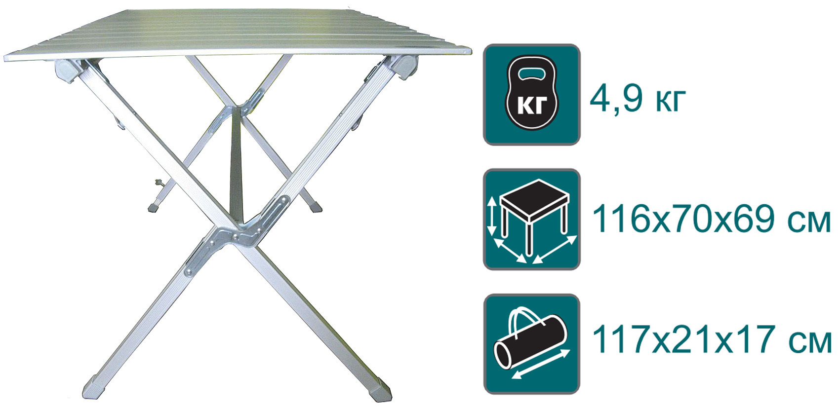 Стол складной (реечный)